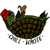 Chill toad - turtle chilling