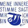 Ich bin ein Faultier