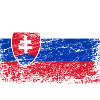 Slovakia Flag Used Look