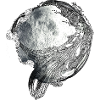 Fantasie Elfe im Mond