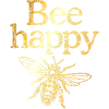Abeille heureuse (millésime jaune d'or)