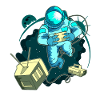 Astronaut Videospieler Gamer Geschenk