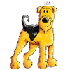 Happy Airedale Terrier - Dog - Cartoon - Gift