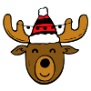 Christmas moose