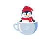 Penguin in cocoa