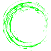Circle green brush