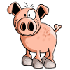 Pink Pig - Cartoon - Piglet - Gift