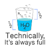 Half full glass of funny