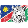 Namibia Flag - Leopard