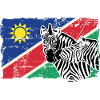 Namibia Flag - Zebra