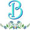 flower blue b