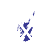 Scotland Map Flag