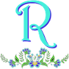 flower blue r
