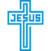Jésus (croix, lignes)
