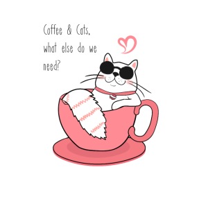 Coffee & cats, what else do we need?