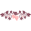 Wine grape with vine leaves, vine.