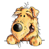 Airedale Terrier - Dog - Cartoon - Gift