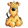 Drôle Airedale Terrier - Chien - Cadeau