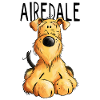 Drôle Airedale Terrier - Chien - Cadeau