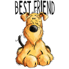 Drôle Airedale Terrier - Chien - Cadeau