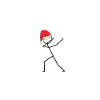 dabbing santa xmas