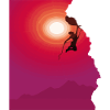 Climbing mountaineering sunrise gift