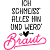 braut hochzeit spruch