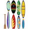 Surfing paddle board