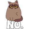 Chat grincheux