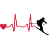 Skier & Heartbeat, Skiing