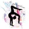 L'idée cadeau silhouette de gymnaste pour filles