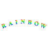 Rainbow Text Bent