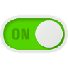 on button