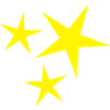 Three (yellow) stars