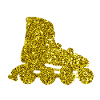 Gold Inline Skate