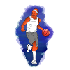 Basketballer, basketball, sport