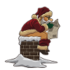 Babbo Natale fa la cacca nel camino