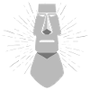 Moai visage de Pâques statue cadeau drôle