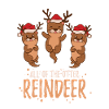 Cute otter reindeer Christmas