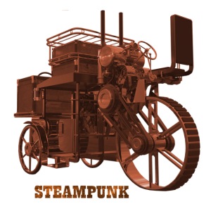 Steampunk Fahrzeug Retro Dampfmaschine