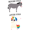 Before Yoga - After Yoga- Dabbing Unicorn