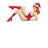 Sexy Christmas Pin Up Girl