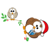 Christmas owl Christmas present gift