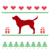 Ugly Christmas Labrador Christmas Dog Gift