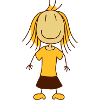 nice little happy girl