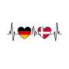 Denmark Germany heartbeat EKG trip