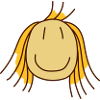clipart maedchen with blond hair