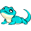 Lizard sweet turquoise blue gift