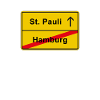 St. Pauli byskilt Hamburg Derby fodbold kvarter