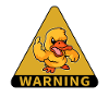 Warning about duck